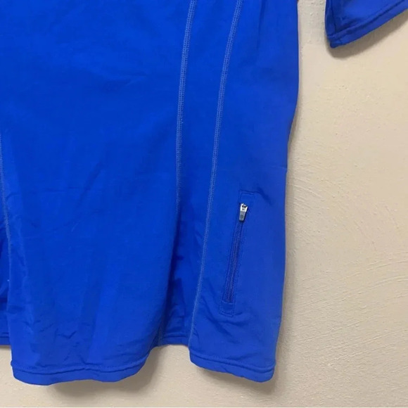 Coolibar Women's Freestyle Short Sleeve Rash Guard Baja Blue Size XS - Picture 8 of 13